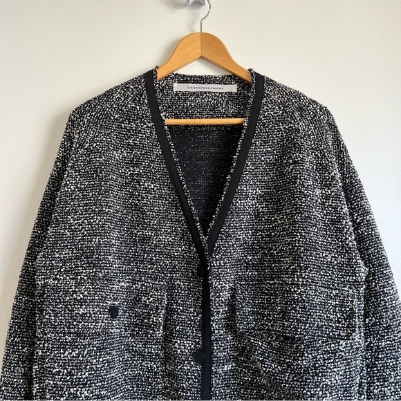 Cog The Big Smoke Hayden Cardigan in Black Pepper - Picture 6 of 16